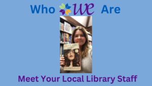 Cover image for Willoughby-Eastlake Public Library Who WE Are blog, featuring staff member Izzy.