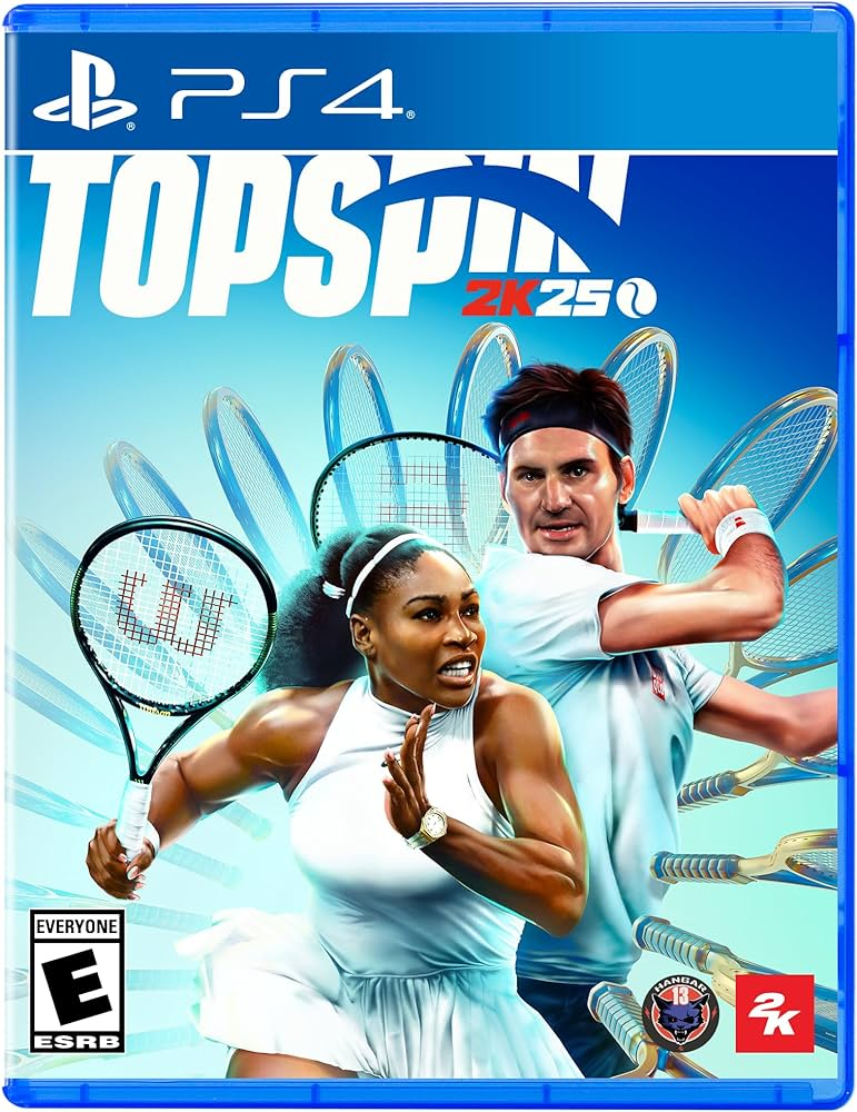Cover of TopSpin 2K25 video game for Playstation 4